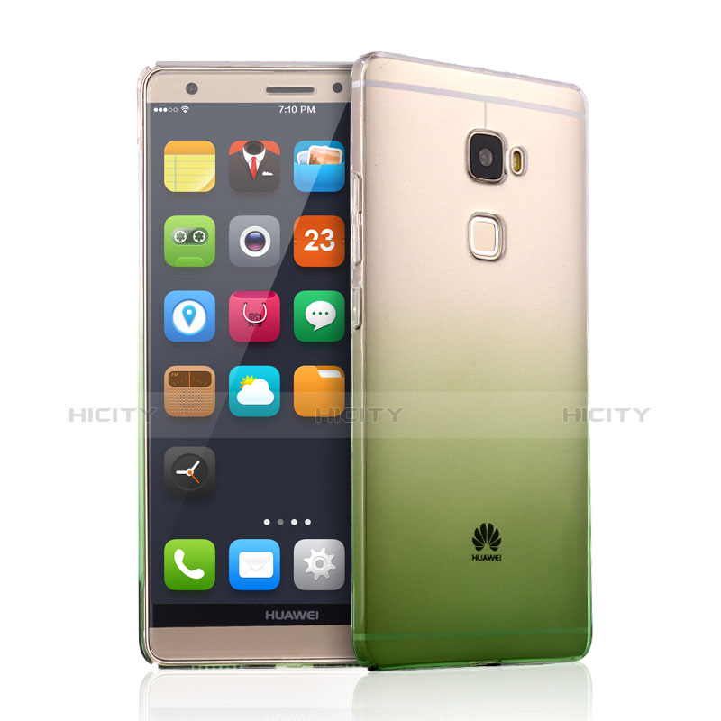 Etui Ultra Fine Transparente Souple Degrade pour Huawei Mate S Vert Plus