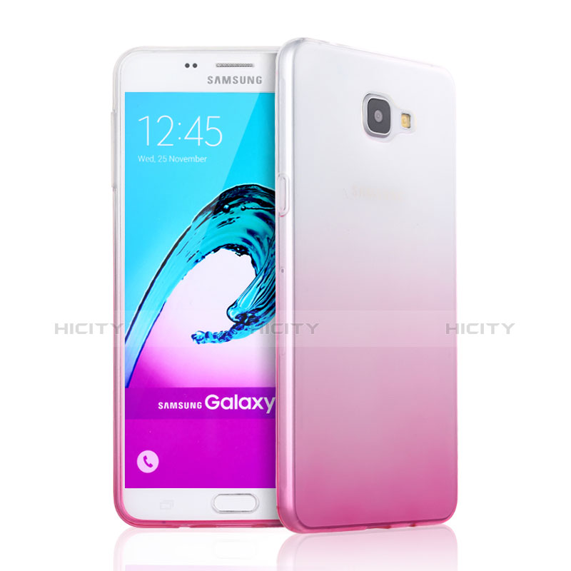 Etui Ultra Fine Transparente Souple Degrade pour Samsung Galaxy A9 (2016) A9000 Rose Plus