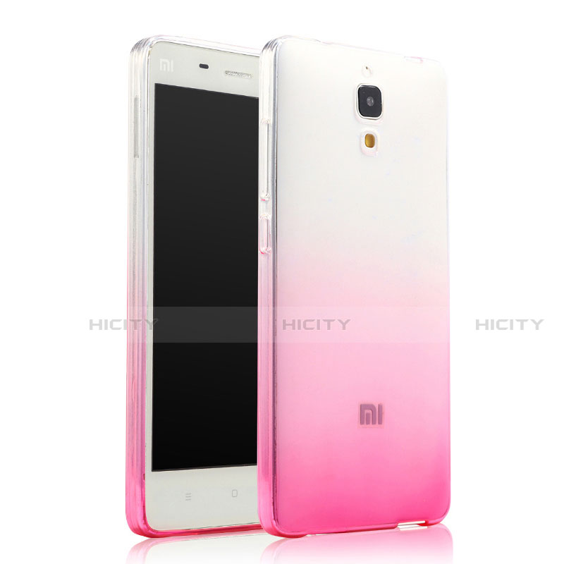 Etui Ultra Fine Transparente Souple Degrade pour Xiaomi Mi 4 Rose Plus