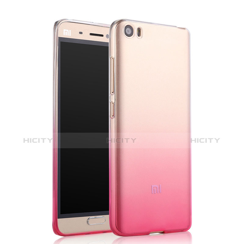 Etui Ultra Fine Transparente Souple Degrade pour Xiaomi Mi 5 Rose Plus