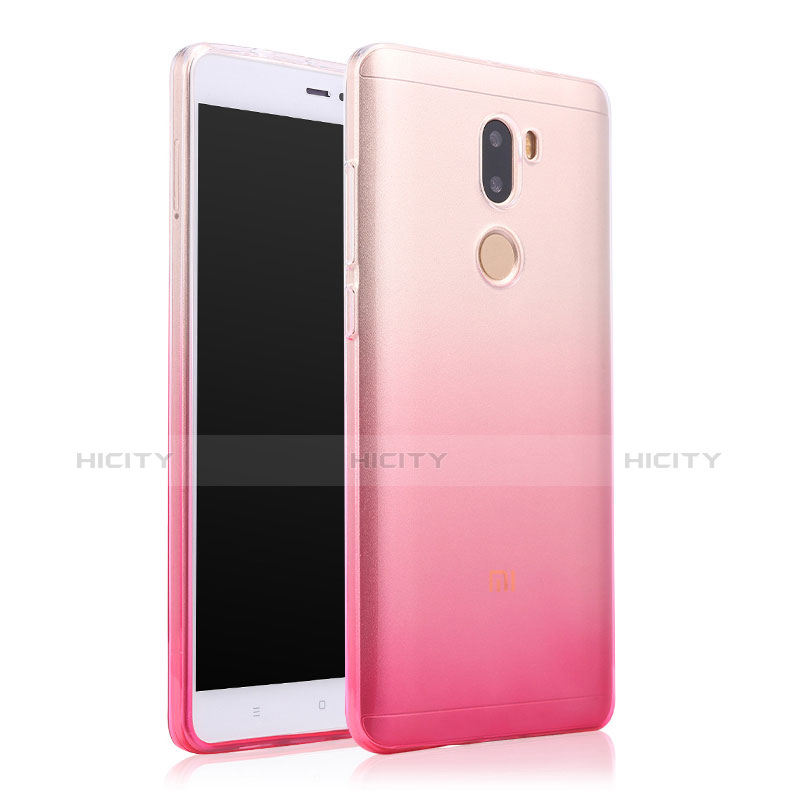 Etui Ultra Fine Transparente Souple Degrade pour Xiaomi Mi 5S Plus Rose Plus