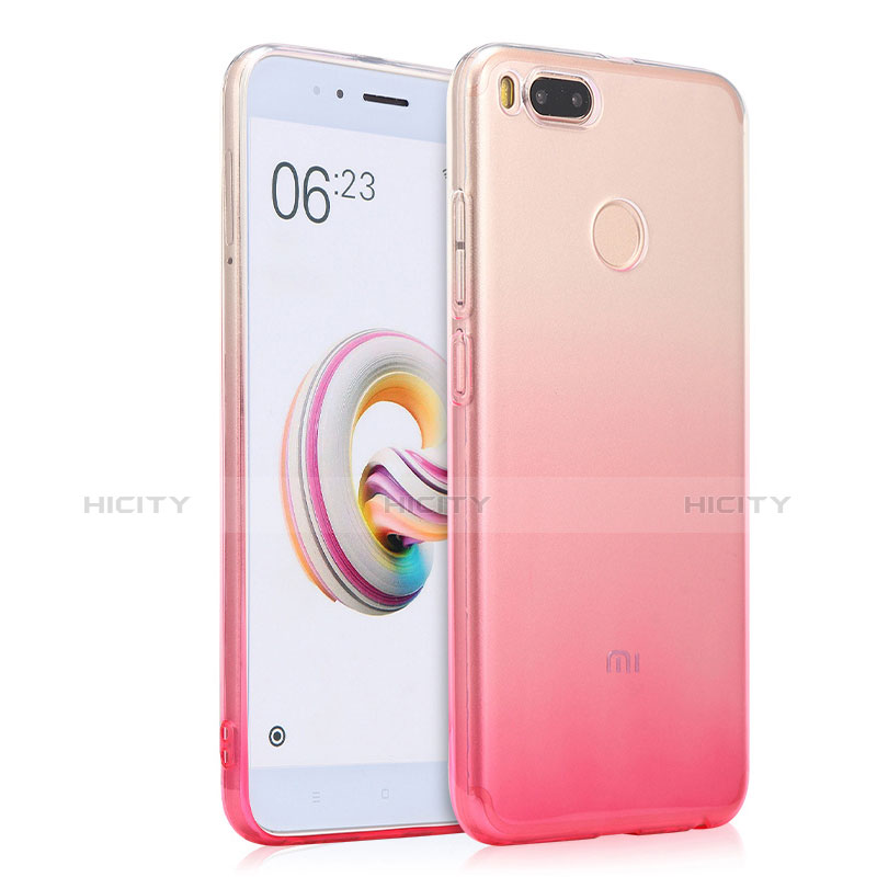 Etui Ultra Fine Transparente Souple Degrade pour Xiaomi Mi 5X Rose Plus