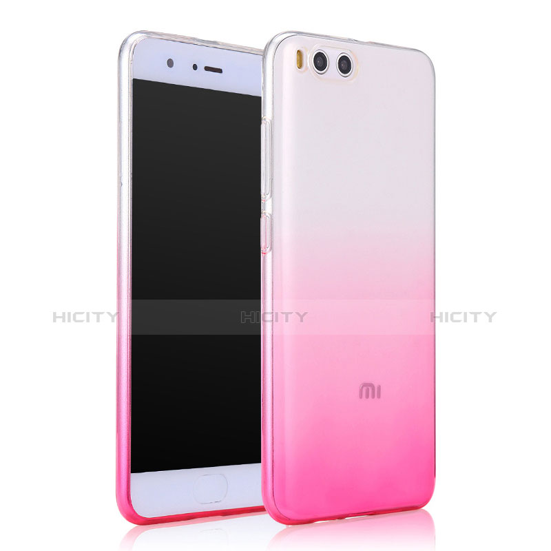 Etui Ultra Fine Transparente Souple Degrade pour Xiaomi Mi 6 Rose Plus