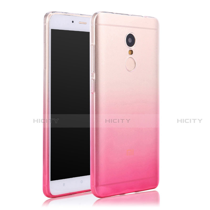 Etui Ultra Fine Transparente Souple Degrade pour Xiaomi Redmi Note 4X Rose Plus