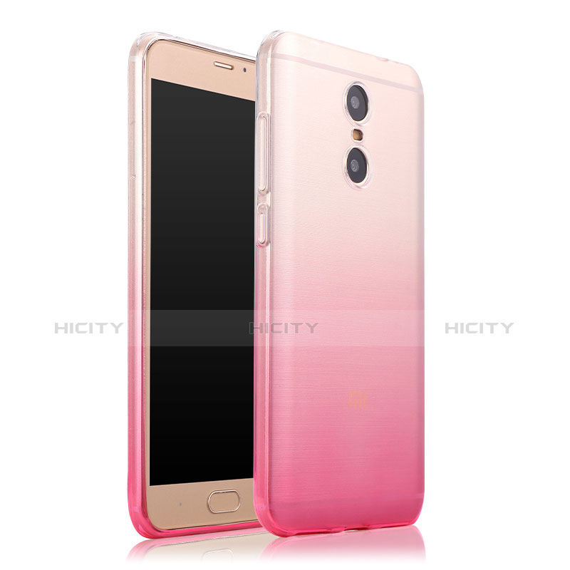 Etui Ultra Fine Transparente Souple Degrade pour Xiaomi Redmi Pro Rose Plus