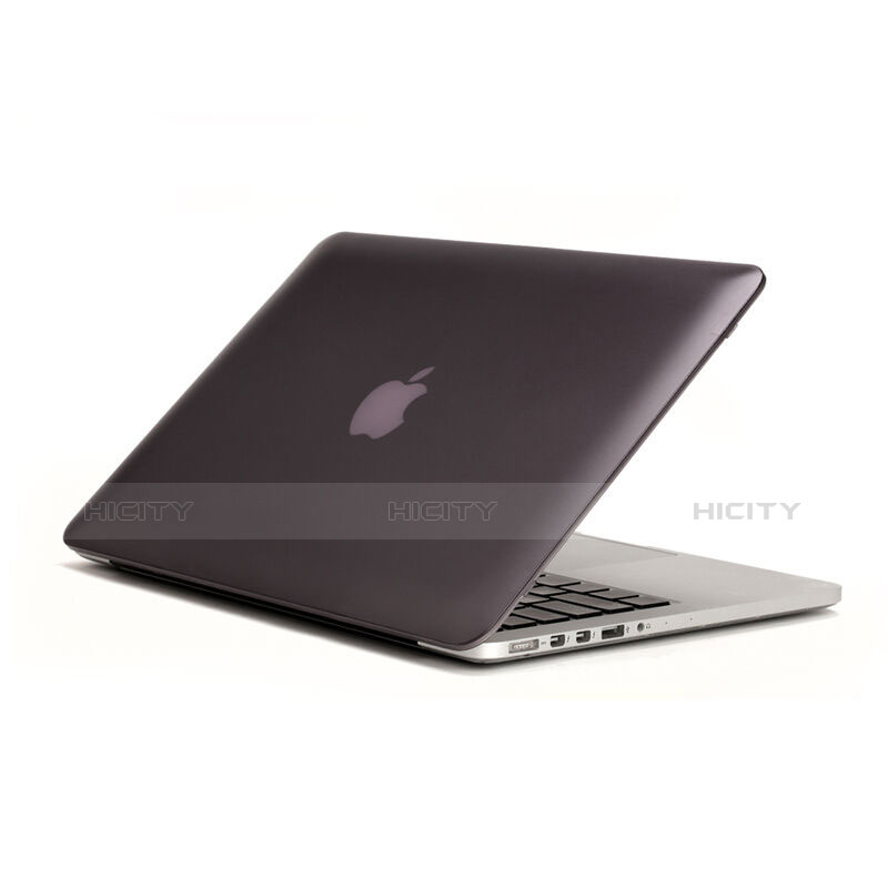 Etui Ultra Slim Plastique Rigide Transparente pour Apple MacBook Air 13 pouces Gris Plus