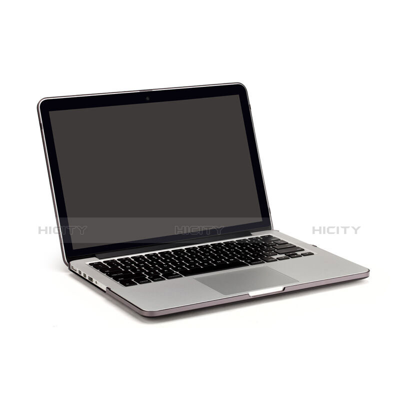 Etui Ultra Slim Plastique Rigide Transparente pour Apple MacBook Air 13 pouces Gris Plus