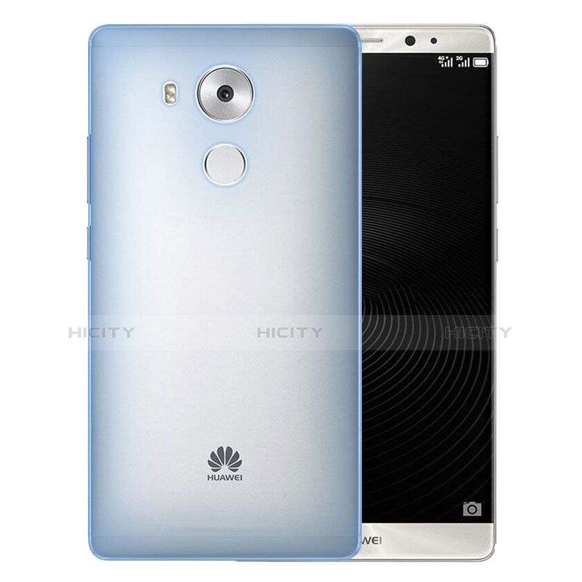 Etui Ultra Slim Plastique Rigide Transparente pour Huawei Mate 8 Bleu Plus