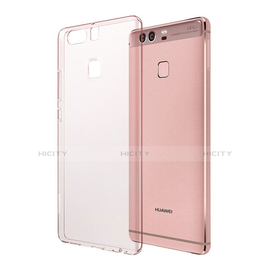 Etui Ultra Slim Silicone Souple Transparente pour Huawei P9 Or Rose Plus