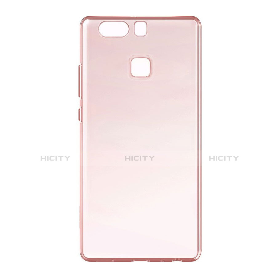 Etui Ultra Slim Silicone Souple Transparente pour Huawei P9 Or Rose Plus