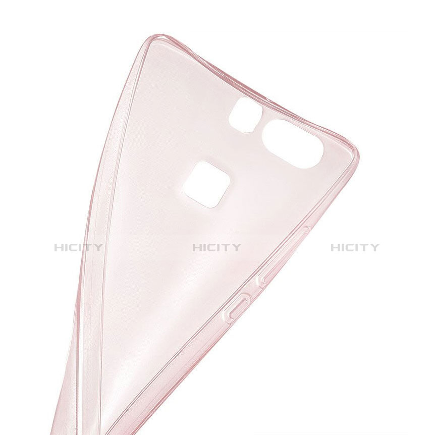 Etui Ultra Slim Silicone Souple Transparente pour Huawei P9 Or Rose Plus