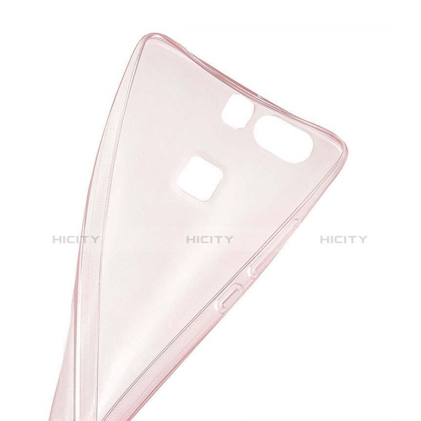 Etui Ultra Slim Silicone Souple Transparente pour Huawei P9 Plus Or Rose Plus
