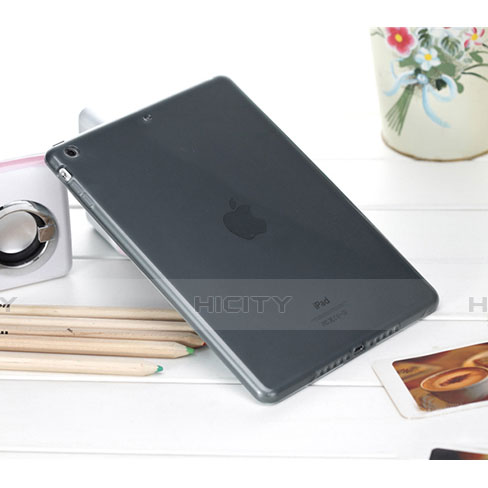 Etui Ultra Slim TPU Souple Transparente pour Apple iPad Air Gris Plus