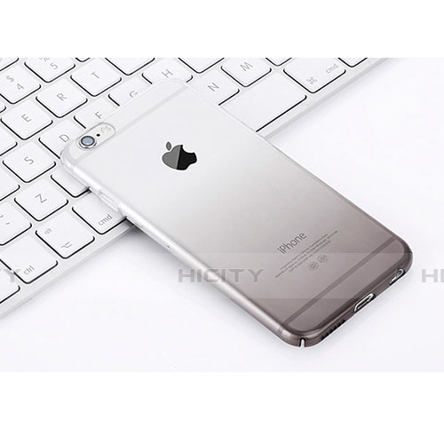 Etui Ultra Slim Transparente Souple Degrade pour Apple iPhone 6 Plus Gris Plus