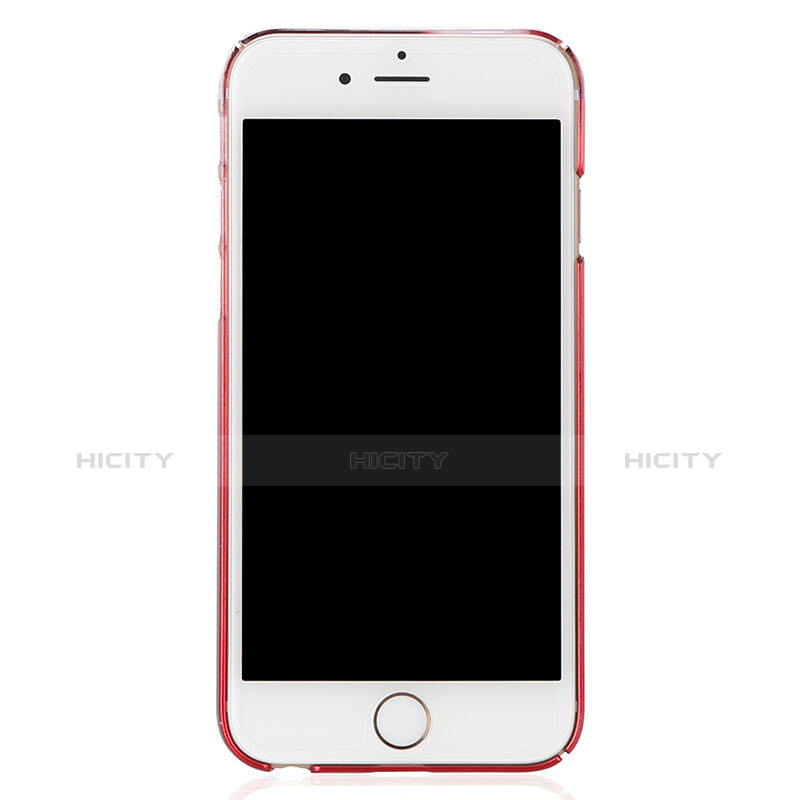 Etui Ultra Slim Transparente Souple Degrade pour Apple iPhone 6 Plus Rouge Plus