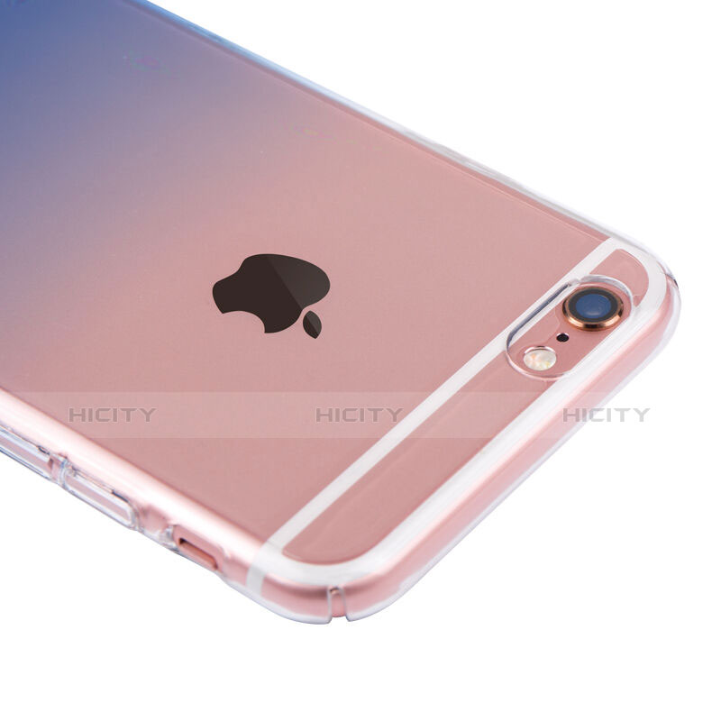 Etui Ultra Slim Transparente Souple Degrade pour Apple iPhone 6S Bleu Plus