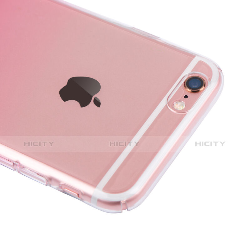 Etui Ultra Slim Transparente Souple Degrade pour Apple iPhone 6S Plus Rose Plus