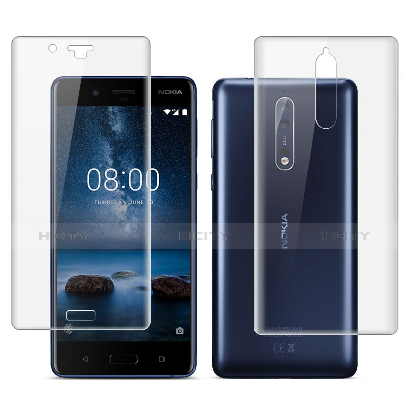 Film Protecteur d'Ecran Avant et Arriere pour Nokia 8 Clair Plus