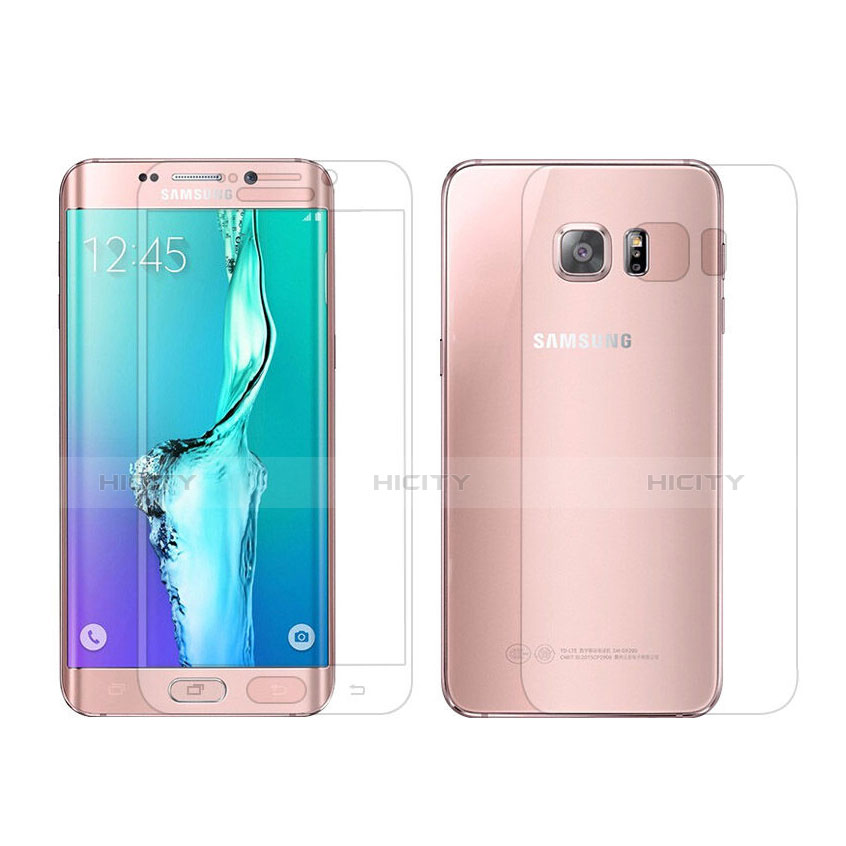 Film Protecteur d'Ecran Avant et Arriere pour Samsung Galaxy S6 Edge SM-G925 Clair Plus