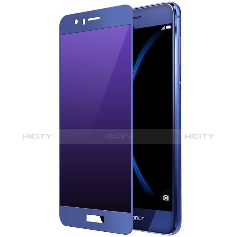 Film Protecteur d'Ecran Verre Trempe Integrale F01 pour Huawei Honor 8 Bleu Plus