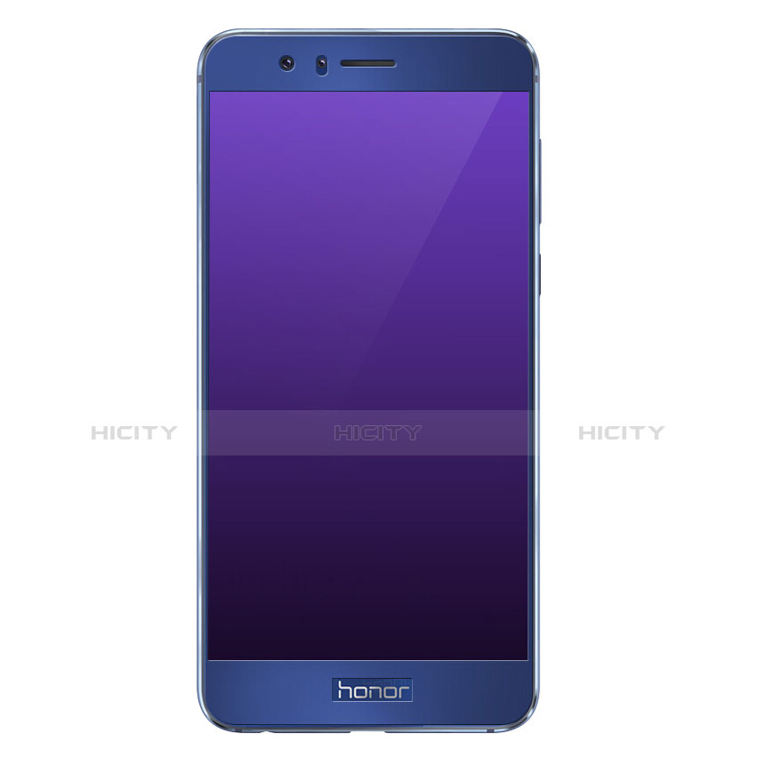 Film Protecteur d'Ecran Verre Trempe Integrale F01 pour Huawei Honor 8 Bleu Plus