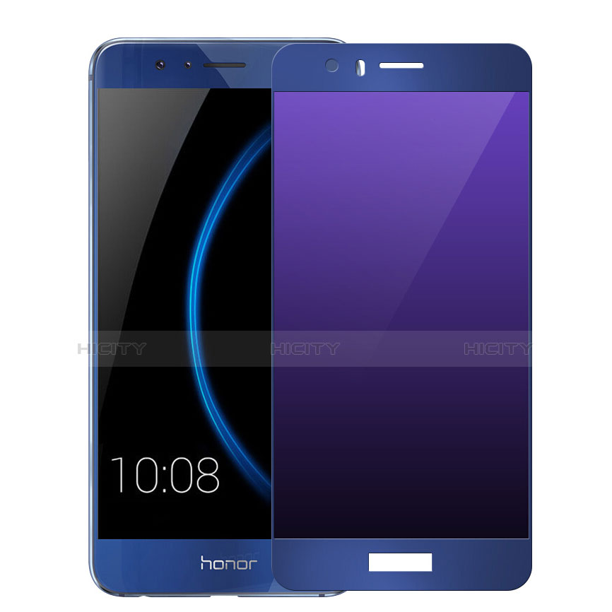 Film Protecteur d'Ecran Verre Trempe Integrale F01 pour Huawei Honor 8 Bleu Plus