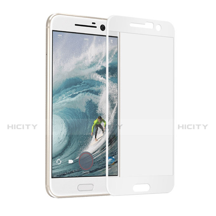 Film Protecteur d'Ecran Verre Trempe Integrale F02 pour HTC 10 One M10 Blanc Plus