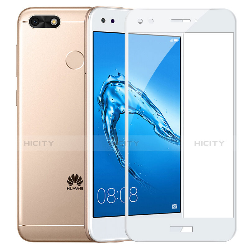 Film Protecteur d'Ecran Verre Trempe Integrale F02 pour Huawei Enjoy 7 Plus Blanc Plus