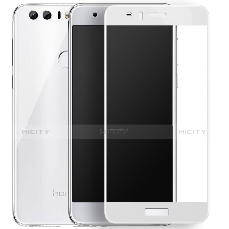 Film Protecteur d'Ecran Verre Trempe Integrale F02 pour Huawei Honor 8 Blanc Plus