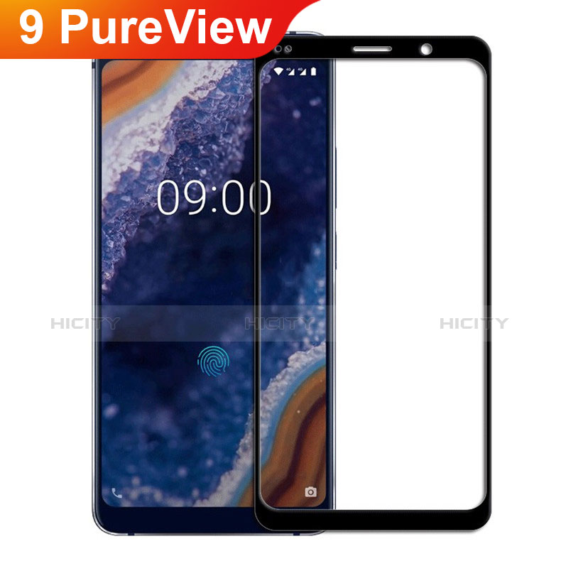 Film Protecteur d'Ecran Verre Trempe Integrale F02 pour Nokia 9 PureView Noir Plus