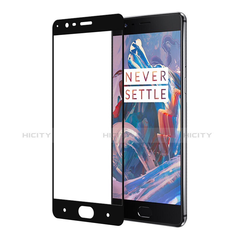 Film Protecteur d'Ecran Verre Trempe Integrale F02 pour OnePlus 3T Noir Plus