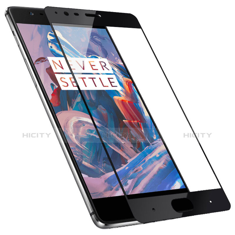 Film Protecteur d'Ecran Verre Trempe Integrale F02 pour OnePlus 3T Noir Plus