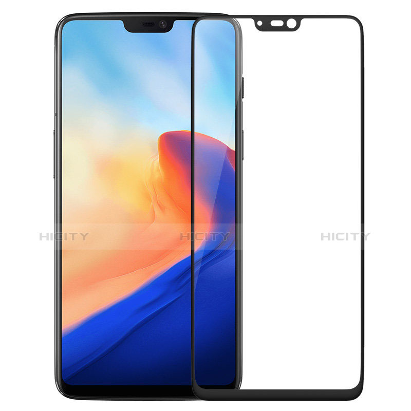 Film Protecteur d'Ecran Verre Trempe Integrale F02 pour OnePlus 6 Noir Plus