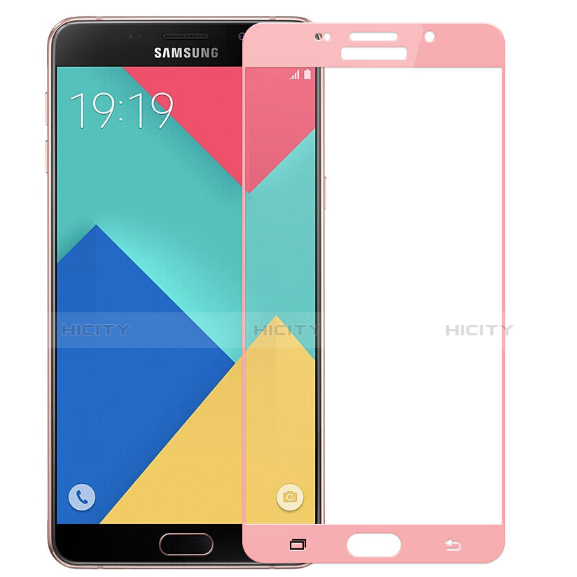 Film Protecteur d'Ecran Verre Trempe Integrale F02 pour Samsung Galaxy A9 (2016) A9000 Or Rose Plus