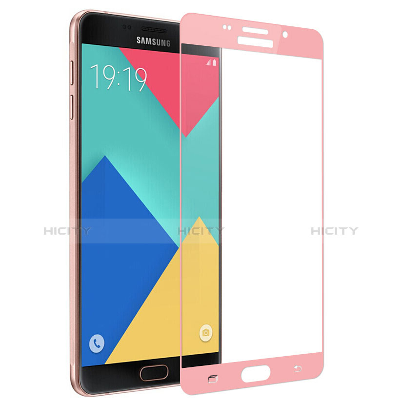 Film Protecteur d'Ecran Verre Trempe Integrale F02 pour Samsung Galaxy A9 (2016) A9000 Or Rose Plus