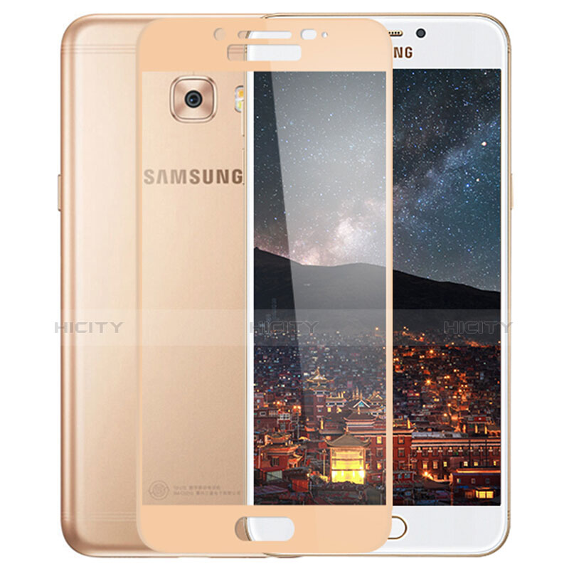 Film Protecteur d'Ecran Verre Trempe Integrale F02 pour Samsung Galaxy C5 Pro C5010 Or Plus