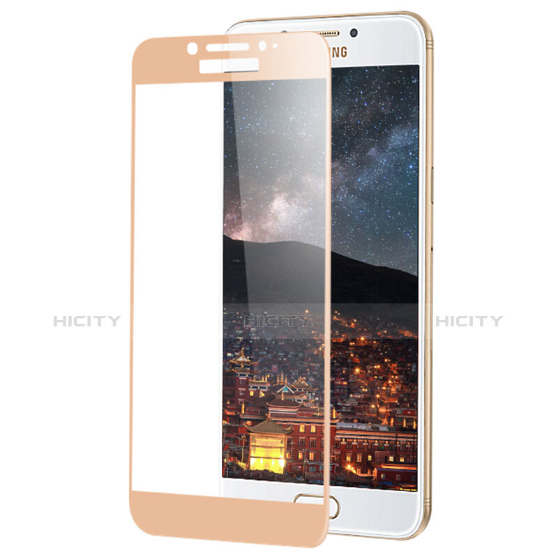 Film Protecteur d'Ecran Verre Trempe Integrale F02 pour Samsung Galaxy C7 Pro C7010 Or Plus