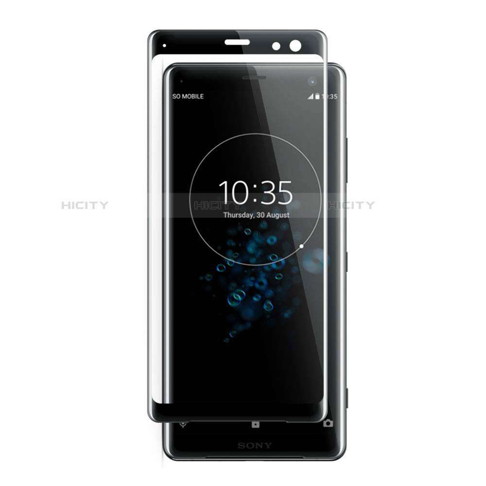 Film Protecteur d'Ecran Verre Trempe Integrale F02 pour Sony Xperia XZ3 Noir Plus