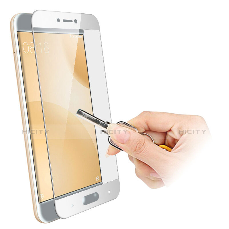 Film Protecteur d'Ecran Verre Trempe Integrale F02 pour Xiaomi Mi 5C Blanc Plus