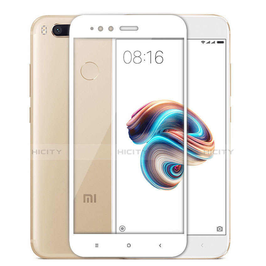 Film Protecteur d'Ecran Verre Trempe Integrale F02 pour Xiaomi Mi 5X Blanc Plus