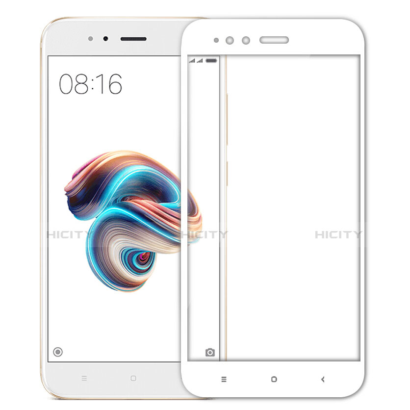 Film Protecteur d'Ecran Verre Trempe Integrale F02 pour Xiaomi Mi 5X Blanc Plus