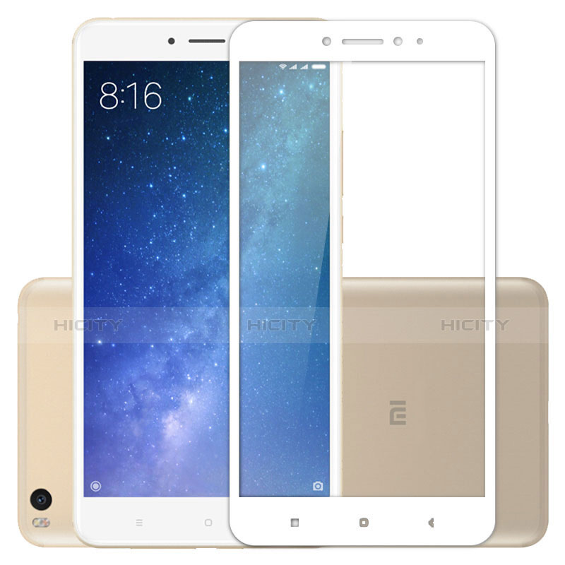 Film Protecteur d'Ecran Verre Trempe Integrale F02 pour Xiaomi Mi Max 2 Blanc Plus