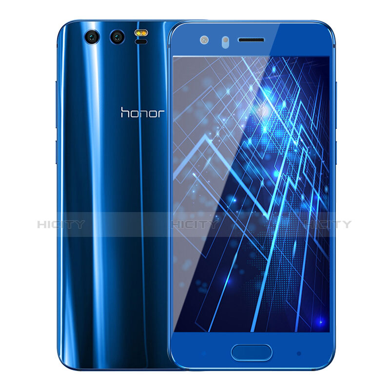 Film Protecteur d'Ecran Verre Trempe Integrale F03 pour Huawei Honor 9 Bleu Plus