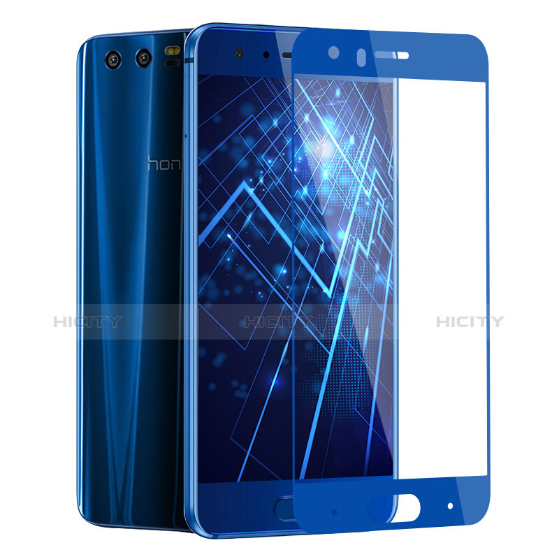 Film Protecteur d'Ecran Verre Trempe Integrale F03 pour Huawei Honor 9 Bleu Plus