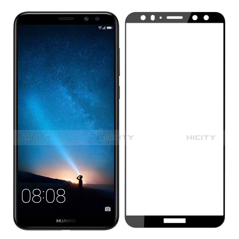 Film Protecteur d'Ecran Verre Trempe Integrale F03 pour Huawei Mate 10 Lite Noir Plus