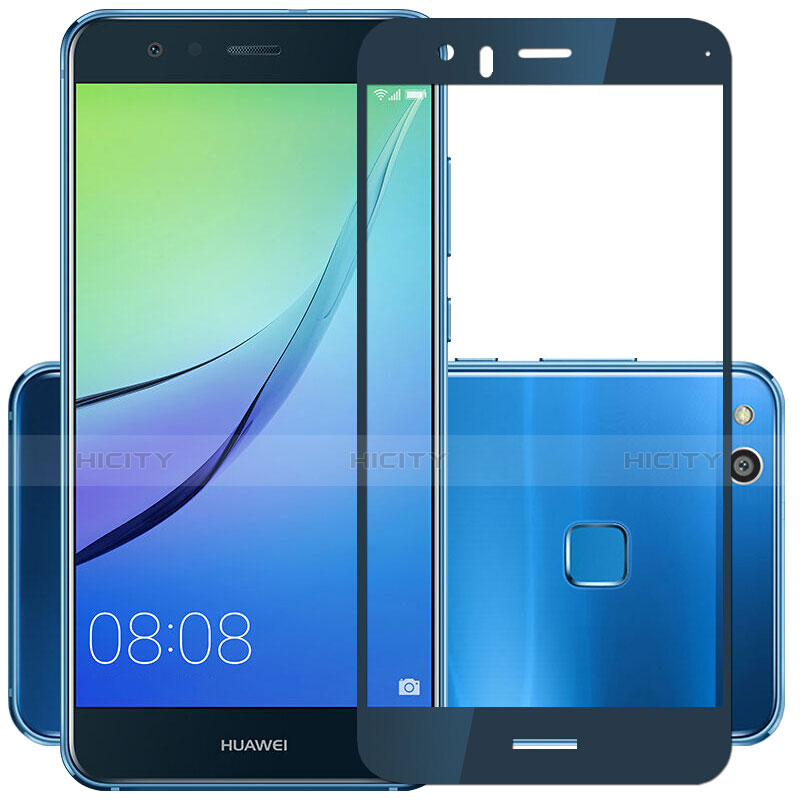 Film Protecteur d'Ecran Verre Trempe Integrale F03 pour Huawei P10 Lite Bleu Plus