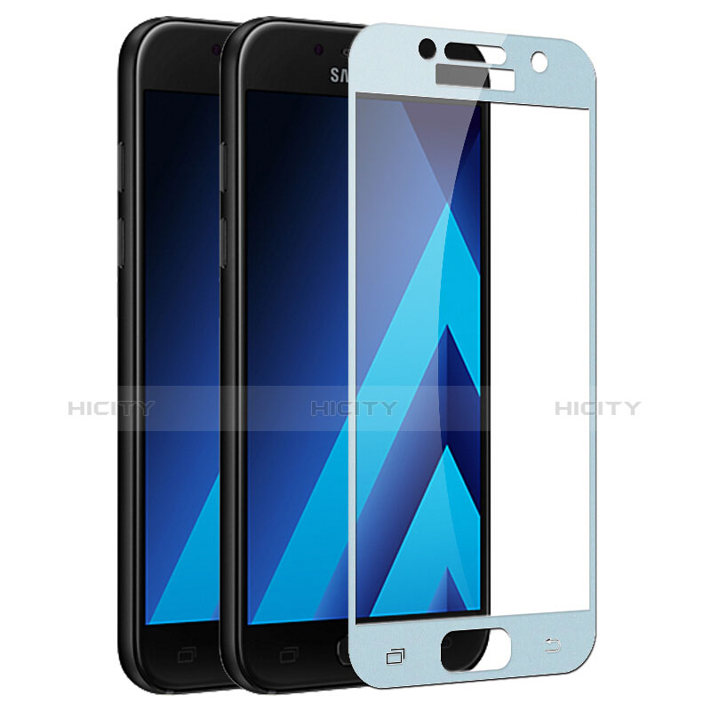 Film Protecteur d'Ecran Verre Trempe Integrale F03 pour Samsung Galaxy A3 (2017) SM-A320F Bleu Plus