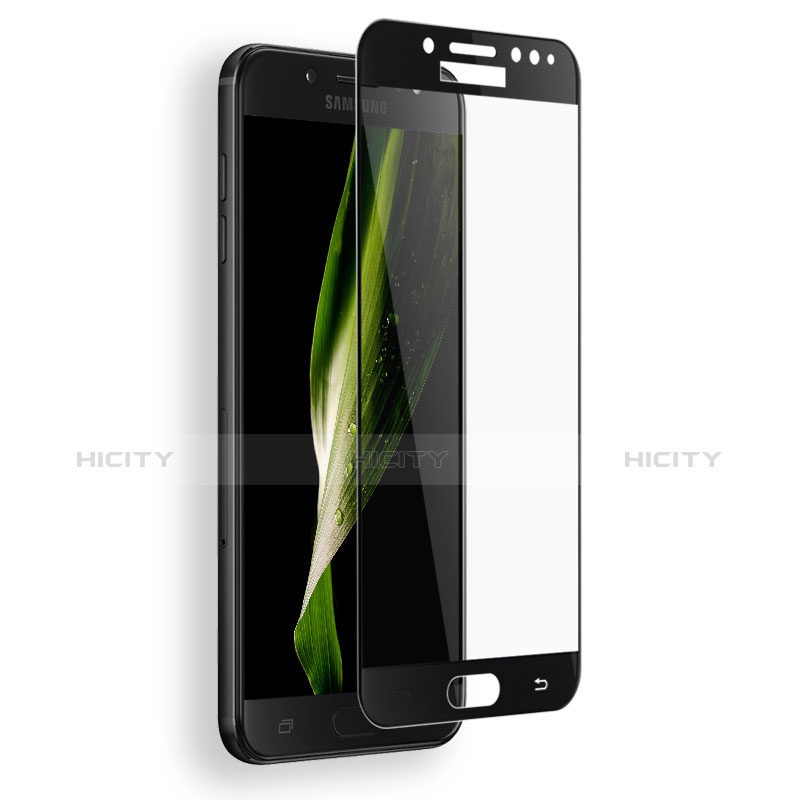 Film Protecteur d'Ecran Verre Trempe Integrale F03 pour Samsung Galaxy C7 (2017) Noir Plus