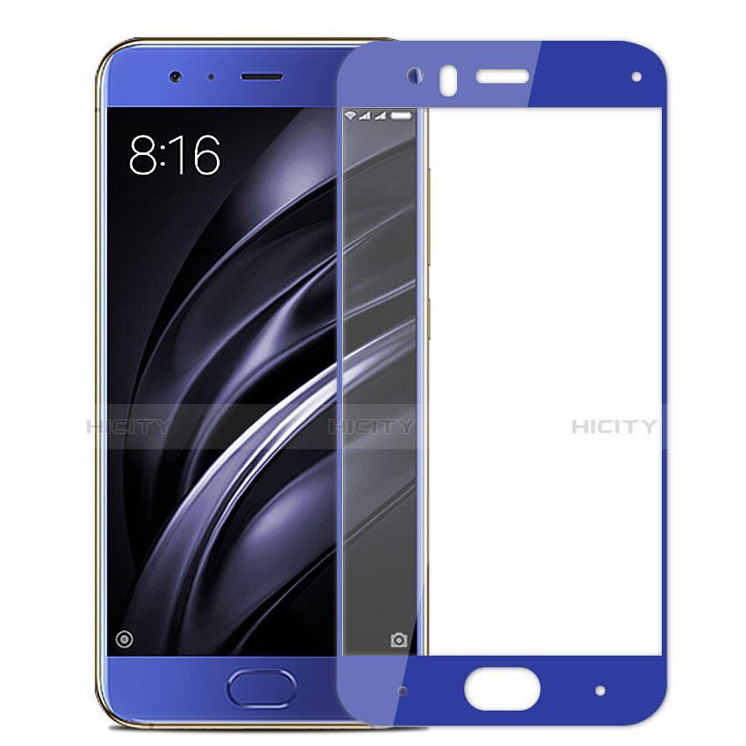 Film Protecteur d'Ecran Verre Trempe Integrale F04 pour Xiaomi Mi 6 Bleu Plus