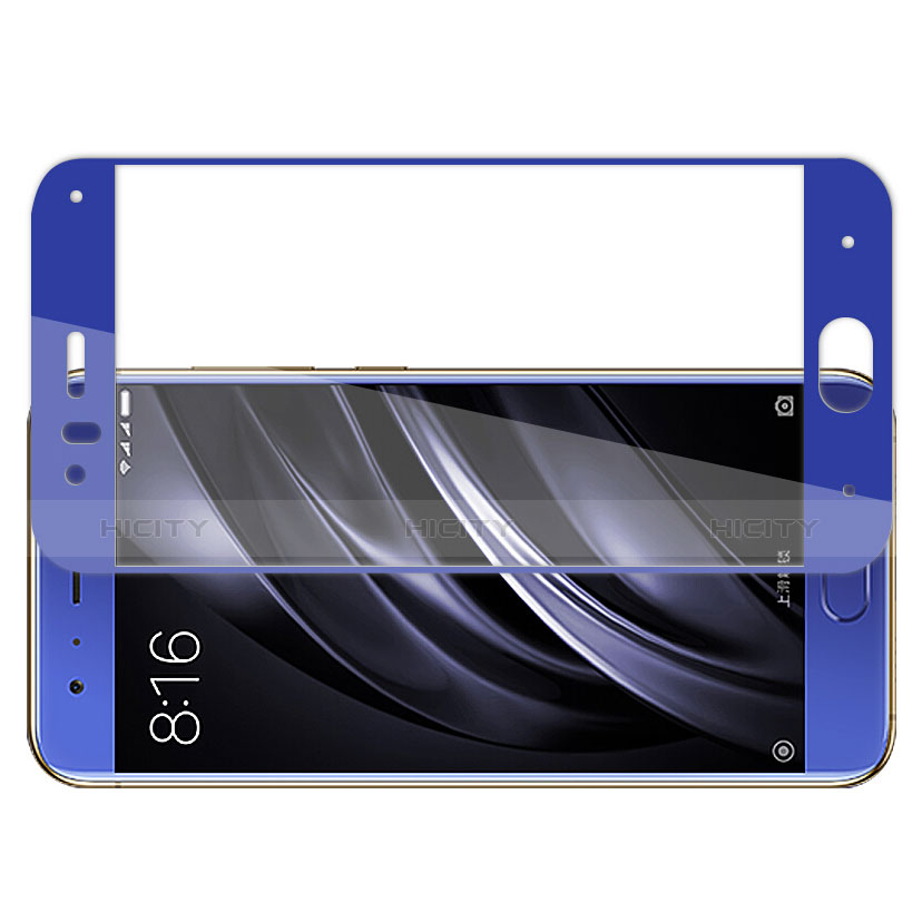 Film Protecteur d'Ecran Verre Trempe Integrale F04 pour Xiaomi Mi 6 Bleu Plus